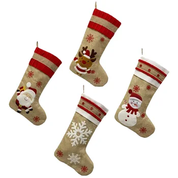 4PCS Christmas Stocking Hang Decor Christmas Gift Sock Christmas Candy Gift Bag
4PCS Christmas Stocking Hang Decor Christmas Gift Sock Christmas Candy Gift Bag