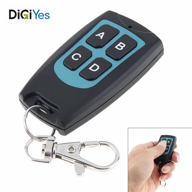 Waterproof 433 mhz RF Remote Control with 4 Button Learning EV1527 for Gate Garage Door Controller Alarm 433mhz Receiver New
Waterproof 433 mhz RF Remote Control with 4 Button Learning EV1527 for Gate Garage Door Controller Alarm 433mhz Receiver New