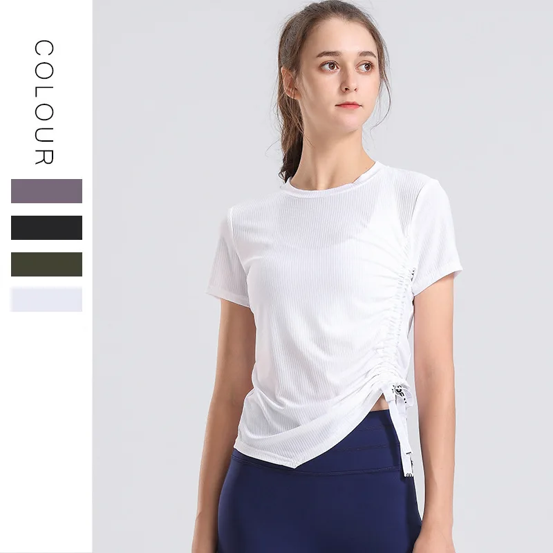 New Style Yoga Suit Women's Casual Slimming Short Sleeve Quick-Dry Yoga T-shirt Running Sports Fitness Tops
New Style Yoga Suit Women's Casual Slimming Short Sleeve Quick-Dry Yoga T-shirt Running Sports Fitness Tops