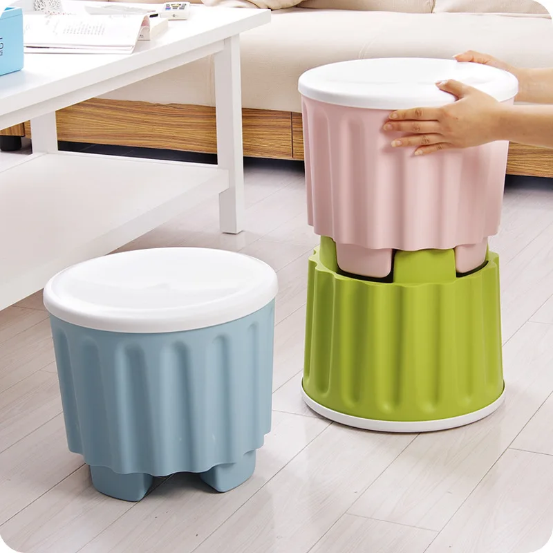 Plastic Storage Stool Multi-function Overlay Storage Stool Fashion Creative Adult Stool Furniture
Plastic Storage Stool Multi-function Overlay Storage Stool Fashion Creative Adult Stool Furniture