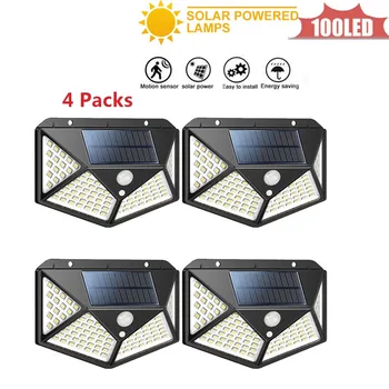 100 LED Solar lamp Sensor solar Powered Panel LED Street Light Outdoor Garden Path Spot Wall Emergency Lamp luminaria 4 sided 27
100 LED Solar lamp Sensor solar Powered Panel LED Street Light Outdoor Garden Path Spot Wall Emergency Lamp luminaria 4 sided 27