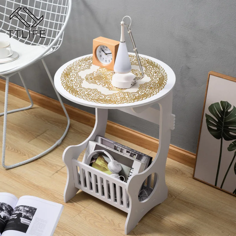 TTLIFE Mini Plastic Round Coffee Tea Table Europe Style Coffee Tables for Living Room Storage Rack Bedside Table White with Mat
TTLIFE Mini Plastic Round Coffee Tea Table Europe Style Coffee Tables for Living Room Storage Rack Bedside Table White with Mat