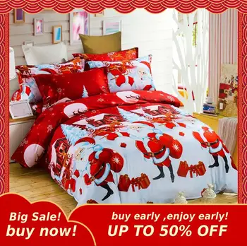 New 3D Christmas Sheets Santa Claus Elk Snowflakes Happy Gift Cartoon Cute Bedroom Soft Comfort Bed Four-piece
New 3D Christmas Sheets Santa Claus Elk Snowflakes Happy Gift Cartoon Cute Bedroom Soft Comfort Bed Four-piece