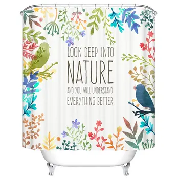 Look Deep into Nature Waterproof Bathroom Fabric Shower Curtain with 7 Hooks
Look Deep into Nature Waterproof Bathroom Fabric Shower Curtain with 7 Hooks