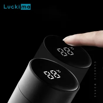 450ml Stainless Steel Thermos Cup 24 Hours Keep Warm&cold Smart Touch Temperature Display Vacuum Insulated Water Bottle
450ml Stainless Steel Thermos Cup 24 Hours Keep Warm&cold Smart Touch Temperature Display Vacuum Insulated Water Bottle