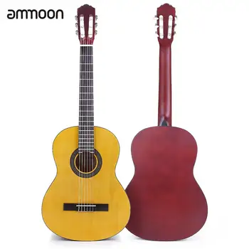 ammoon CG-12 39 Inch Acoustic Classical Guitar 6-String Merbau Topboard Backboard Sideboard with Gig Bag Strings
ammoon CG-12 39 Inch Acoustic Classical Guitar 6-String Merbau Topboard Backboard Sideboard with Gig Bag Strings