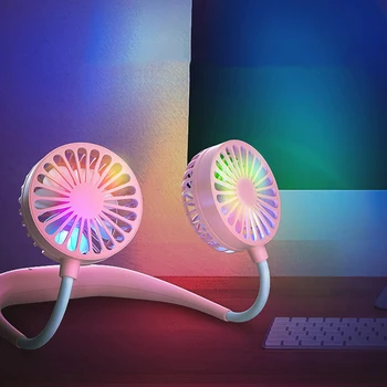 Summer Mini USB Rechargeable Hands Free Halter Fan Rotatable Personal Fan with 3 Level Air Flow 7 LED Lights for Office Outdoor
Summer Mini USB Rechargeable Hands Free Halter Fan Rotatable Personal Fan with 3 Level Air Flow 7 LED Lights for Office Outdoor