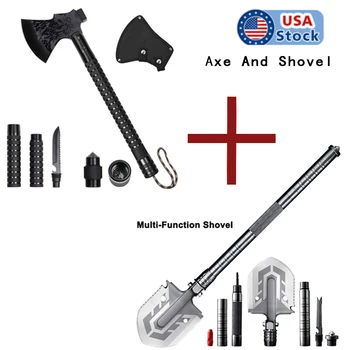Foldable Camping Axe Shovel Multi-Tool Kit Survival Emergency Gear Portable Outdoor Axe Shovel Set Gardening Tools and Equipment
Foldable Camping Axe Shovel Multi-Tool Kit Survival Emergency Gear Portable Outdoor Axe Shovel Set Gardening Tools and Equipment