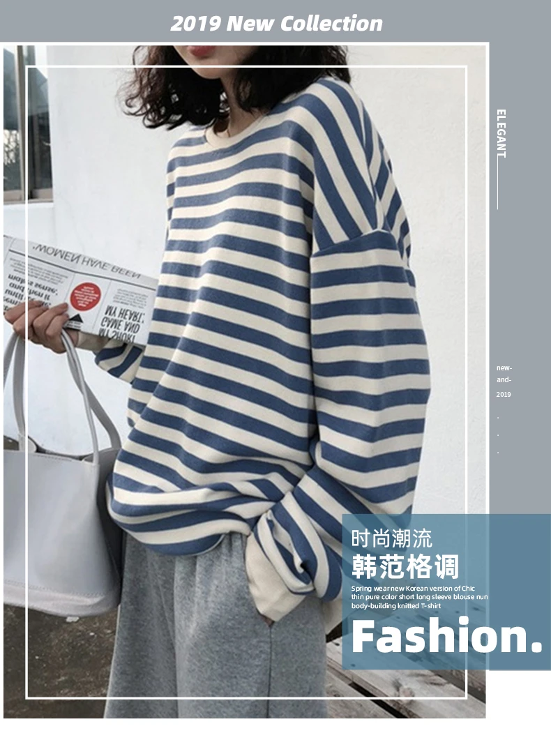 Women Korean Sweatshirt stripe Thin Hoodies Harajuku kpop Style JKP4838 Women Korean Sweatshirt stripe Thin Hoodies Harajuku kpop Style JKP4838