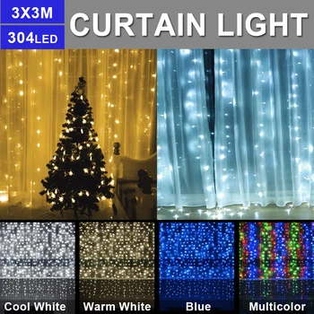 3M x 3M LED String Light Silver Wire Curtain Fairy Christmas LED String Lights Garland Party Garden Street Wedding Decor D30
3M x 3M LED String Light Silver Wire Curtain Fairy Christmas LED String Lights Garland Party Garden Street Wedding Decor D30