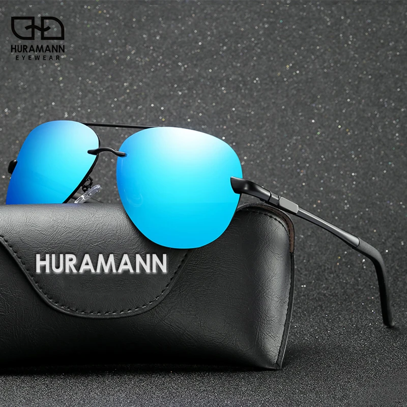 

HURAMANN Aluminum Magnesium Sunglasses Men Polarized UV400 Driving Mirror Fishing Eyewear Accessories 2020 New gafas de sol