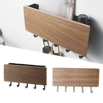 Hook Storage Rack Wall Mounted Wooden Key Hanger Hallway Storage Box Door Back Storage Rack Organizer
Hook Storage Rack Wall Mounted Wooden Key Hanger Hallway Storage Box Door Back Storage Rack Organizer