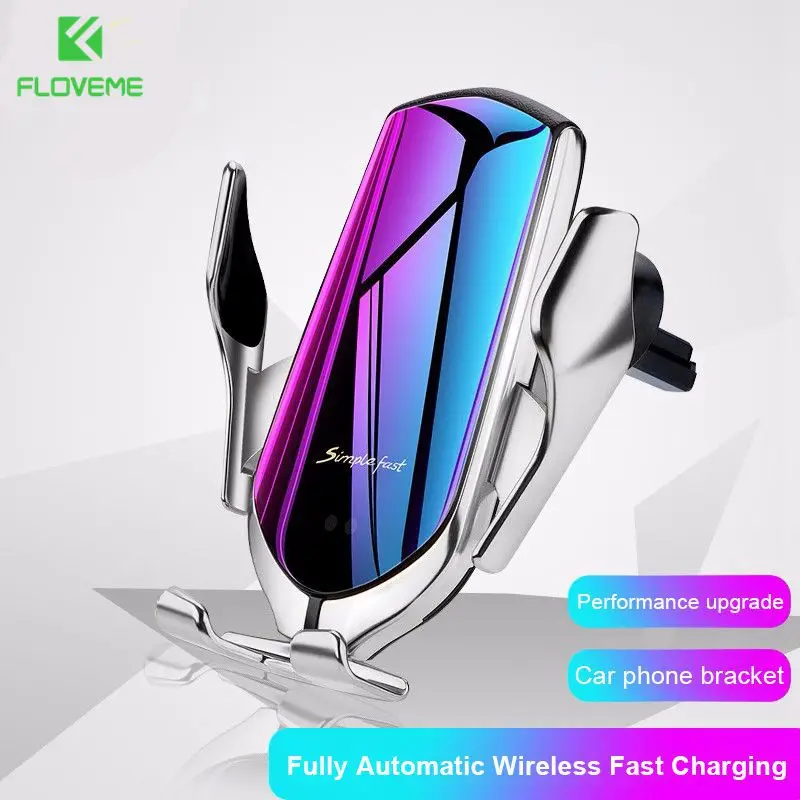 FLOVEME Wireless Charger Car Phone Holder Smart Infrared Sensor Automatic Lock GPS Air Vent Mount Stand Holder For Phone In Car 
FLOVEME Wireless Charger Car Phone Holder Smart Infrared Sensor Automatic Lock GPS Air Vent Mount Stand Holder For Phone In Car