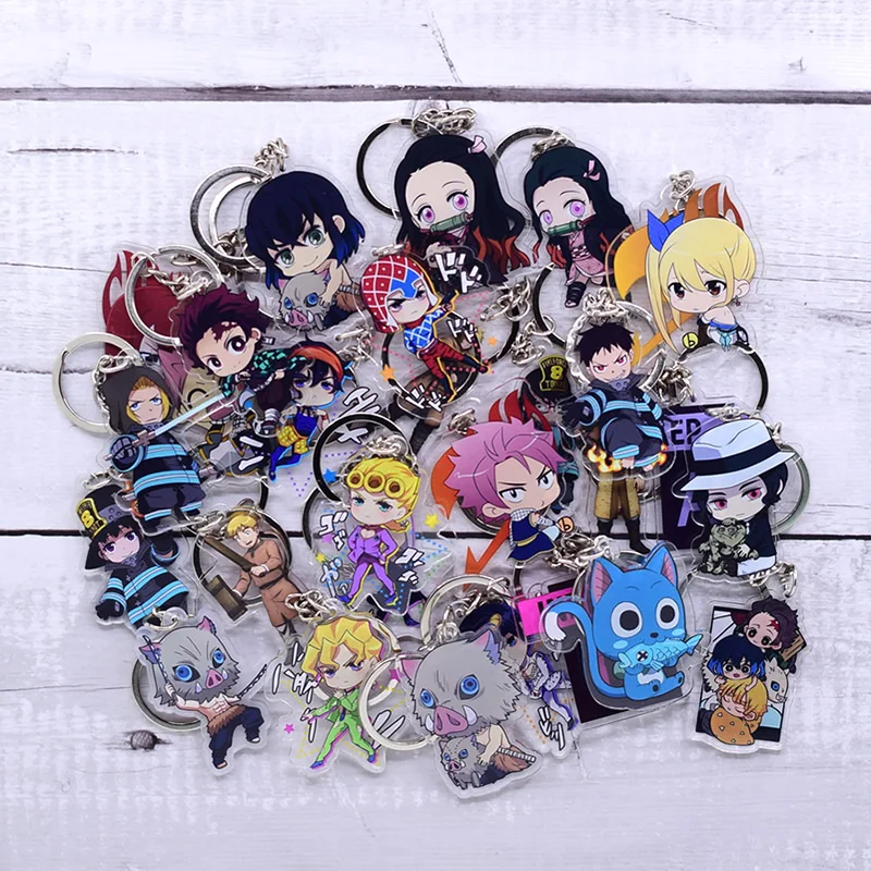 New Cartoon Keychain Demon Slayer/My Hero Academia Key Chain Ring Anime Fairy Tail/ Fire Force Keyring Hot Sales
New Cartoon Keychain Demon Slayer/My Hero Academia Key Chain Ring Anime Fairy Tail/ Fire Force Keyring Hot Sales