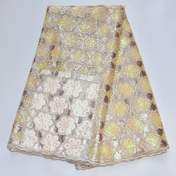 5yards Sequins Lace Embroidery fabric African Sequins net Lace fabric French lace Nigerian Lace Fabrics Wedding dress
5yards Sequins Lace Embroidery fabric African Sequins net Lace fabric French lace Nigerian Lace Fabrics Wedding dress