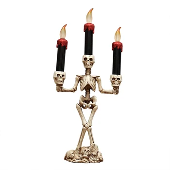 Halloween 3 Candles Holder Candelabra Skull Skeleton Table Candlestick Home Decoration LED Candles J99Store
Halloween 3 Candles Holder Candelabra Skull Skeleton Table Candlestick Home Decoration LED Candles J99Store