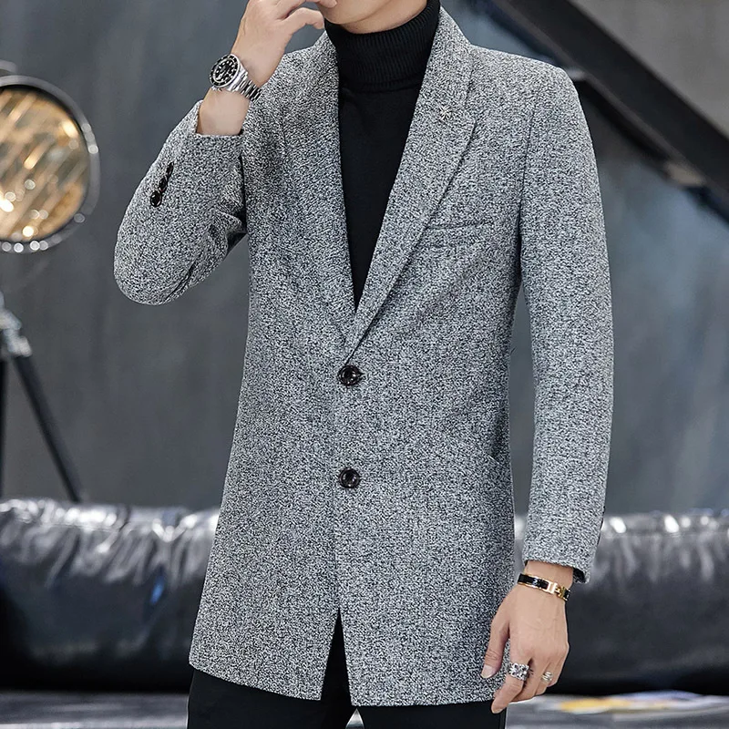 2019 Autumn And Winter New Style MEN'S Trench Coat Korean-style in Trend of Fashion Slim Fit Mid-length Woolen Casual Coat
2019 Autumn And Winter New Style MEN'S Trench Coat Korean-style in Trend of Fashion Slim Fit Mid-length Woolen Casual Coat