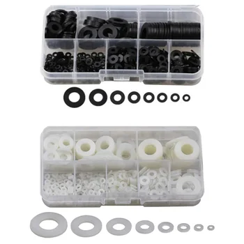 550 PCS Nylon Flat Washers for Screws Washers Round Assorted Washers Multiple Size Classification Kit
550 PCS Nylon Flat Washers for Screws Washers Round Assorted Washers Multiple Size Classification Kit