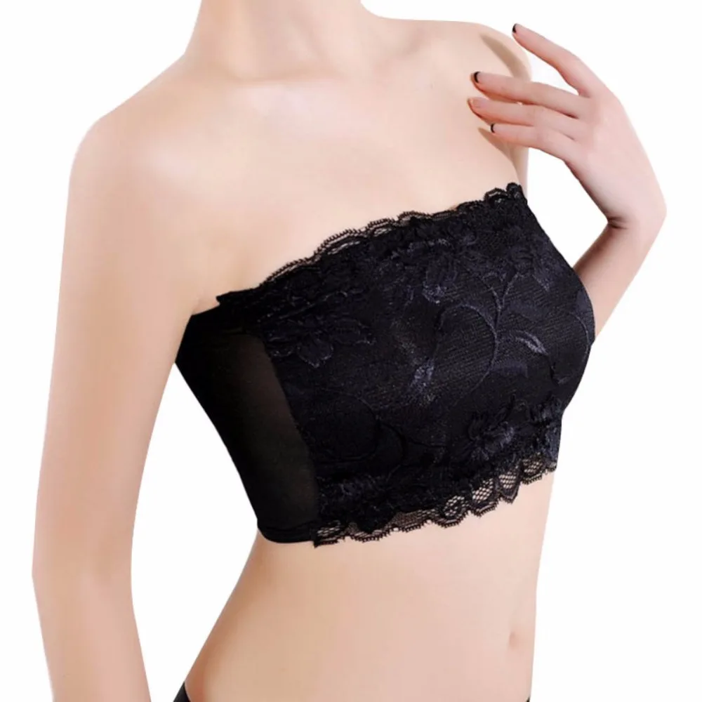 

Sexy Lace Solid Bras Wireless Full Cup Brassiere Prevent Exposed Wrapped Underwear