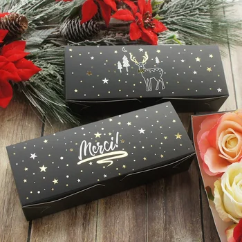 24*9*5cm 10pcs Black Gold Elk Merci Design Paper Box Cookie Chocolate Soap Candle Christmas Party DIY Gifts Packing 
24*9*5cm 10pcs Black Gold Elk Merci Design Paper Box Cookie Chocolate Soap Candle Christmas Party DIY Gifts Packing