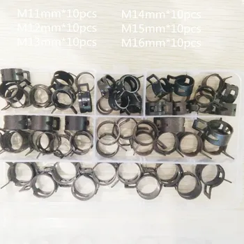 60pcs Hose Clamps Fuel Hose Line Water Pipe Clamp Hoops Air Tube Fastener Spring Clips M11/12/13/14/15/16mm 1box
60pcs Hose Clamps Fuel Hose Line Water Pipe Clamp Hoops Air Tube Fastener Spring Clips M11/12/13/14/15/16mm 1box