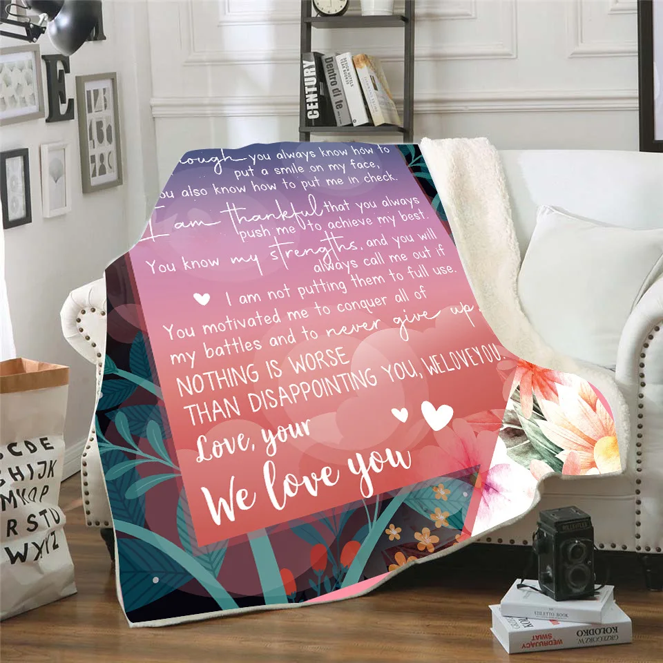 We Love You 3d printed fleece blanket for Beds Hiking Picnic Thick Quilt Fashionable Bedspread Sherpa Throw Blanket
We Love You 3d printed fleece blanket for Beds Hiking Picnic Thick Quilt Fashionable Bedspread Sherpa Throw Blanket
