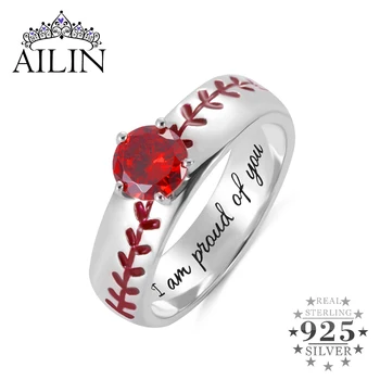 AILIN Personalized Engraving Ring Baseball Ring Sports Gifts for Man Boys School Graduation Gifts Birthstone Selectable
AILIN Personalized Engraving Ring Baseball Ring Sports Gifts for Man Boys School Graduation Gifts Birthstone Selectable