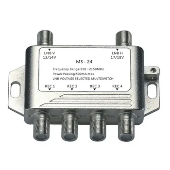 MS-24 2 In 4 Satellite Signal DiSEqC Switch LNB Receiver Multiswitch 950-2150MHz for TV Receiver
MS-24 2 In 4 Satellite Signal DiSEqC Switch LNB Receiver Multiswitch 950-2150MHz for TV Receiver