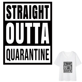 New Patch Iron On Parches For T-Shirt Diy For Clothing Straight Outta Quarantine Patches Fashion Washable Heat Transfer Sticker
New Patch Iron On Parches For T-Shirt Diy For Clothing Straight Outta Quarantine Patches Fashion Washable Heat Transfer Sticker