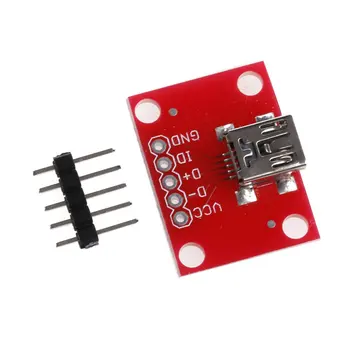 2020 Mini USB Adapter Plate Breakout Board For USB Mini-B Extension Breakout Board Module Bread Board Expansion Module
2020 Mini USB Adapter Plate Breakout Board For USB Mini-B Extension Breakout Board Module Bread Board Expansion Module