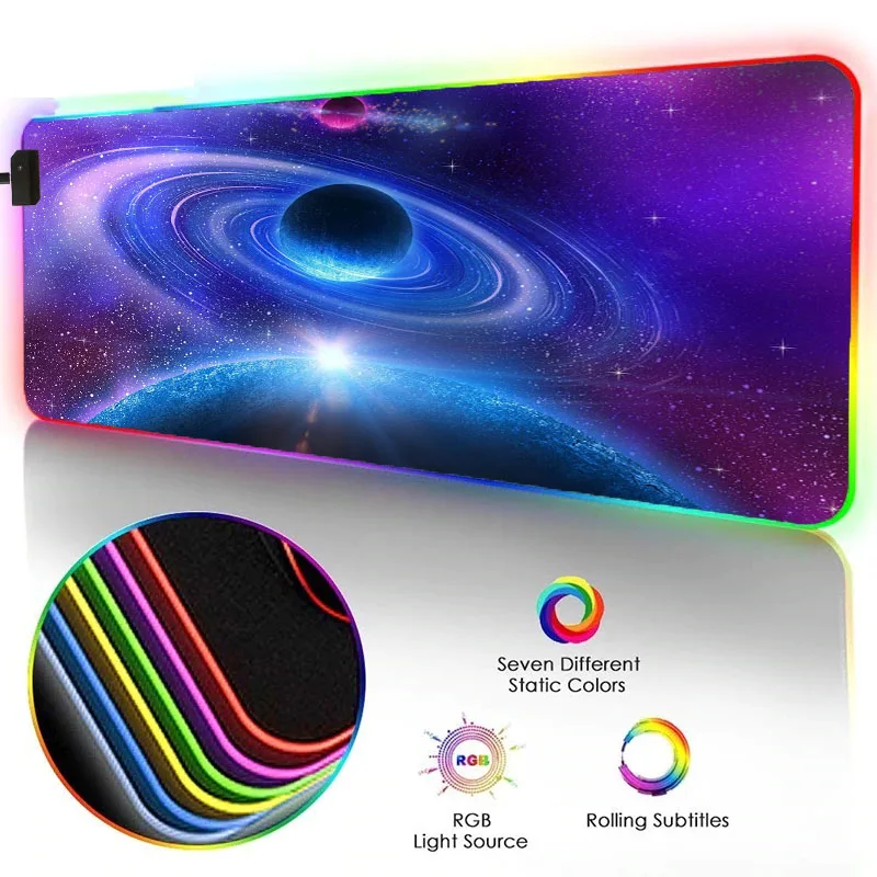 Mairuige Gaming Mouse Pad Starry Sky Moon Pattern RGB Large Mouse Pad LED Luminous Color Lighting Wireless Mouse Pad Desk Mat
Mairuige Gaming Mouse Pad Starry Sky Moon Pattern RGB Large Mouse Pad LED Luminous Color Lighting Wireless Mouse Pad Desk Mat