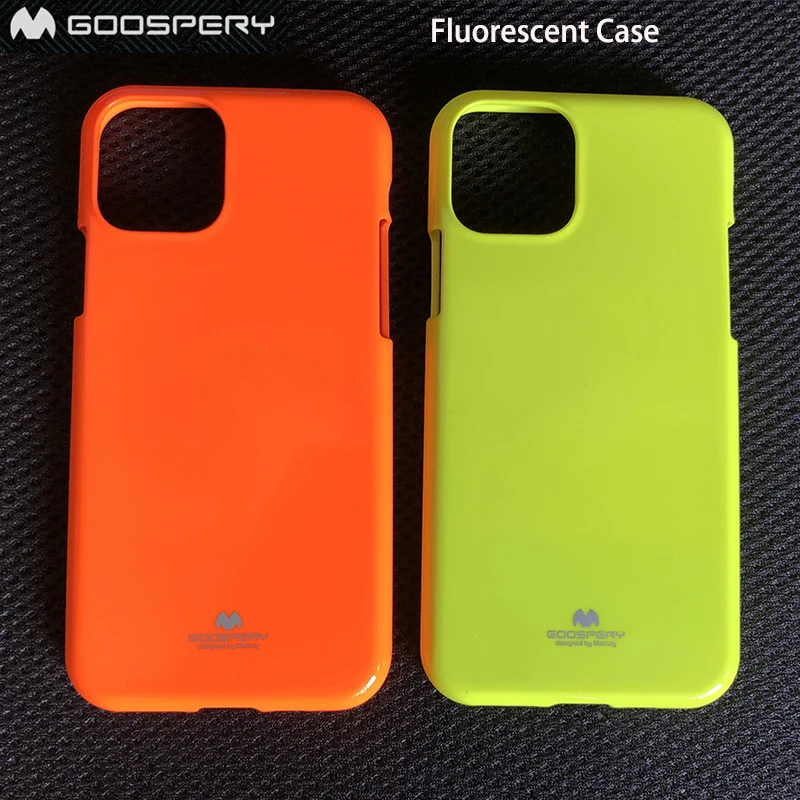 

Mercury Goospery official Fluorescent Shining Pearl Jelly Soft Case Cover For iPhone 11 pro max 6 6S 7 8 Plus X XS XR Xs MAX