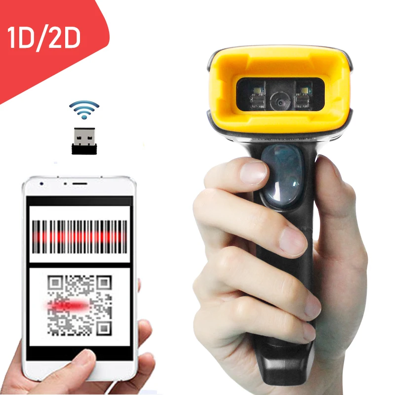 Fromthenon K2 Handheld Wireless QR Barcode Scanner K1 Wird 1D/2D QR Bar Code Reader PDF417 for Inventory POS Terminal
Fromthenon K2 Handheld Wireless QR Barcode Scanner K1 Wird 1D/2D QR Bar Code Reader PDF417 for Inventory POS Terminal