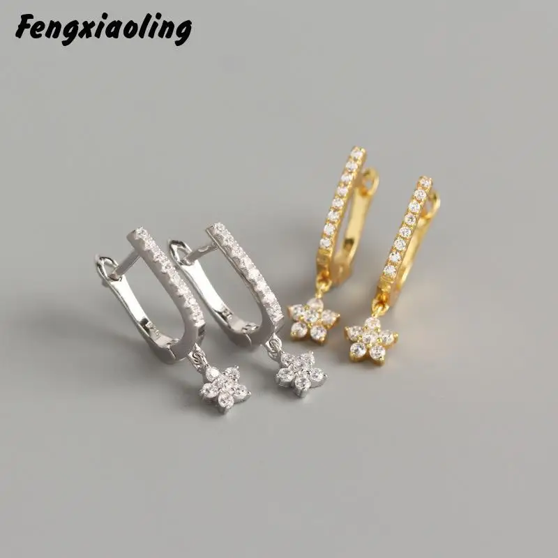 Fengxiaoling New Fashion Light Luxury Zircon Vintage Earrings Real 925 Sterling Silver Zircon Cherry Blossom Flower Earrings
Fengxiaoling New Fashion Light Luxury Zircon Vintage Earrings Real 925 Sterling Silver Zircon Cherry Blossom Flower Earrings