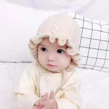 New Winter Baby Girls Toddler Solid Print Hats With Ruffle Design Casual Caps Headwear 
New Winter Baby Girls Toddler Solid Print Hats With Ruffle Design Casual Caps Headwear