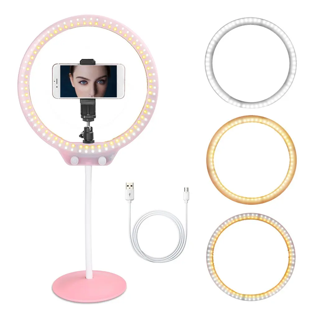 ZoMei 10" Ring Light Cell Phone Holder with LED Selfie Ring Light Phone Clip Holder Adjustable Desk Lamp Makeup Light 3 Mode
ZoMei 10" Ring Light Cell Phone Holder with LED Selfie Ring Light Phone Clip Holder Adjustable Desk Lamp Makeup Light 3 Mode