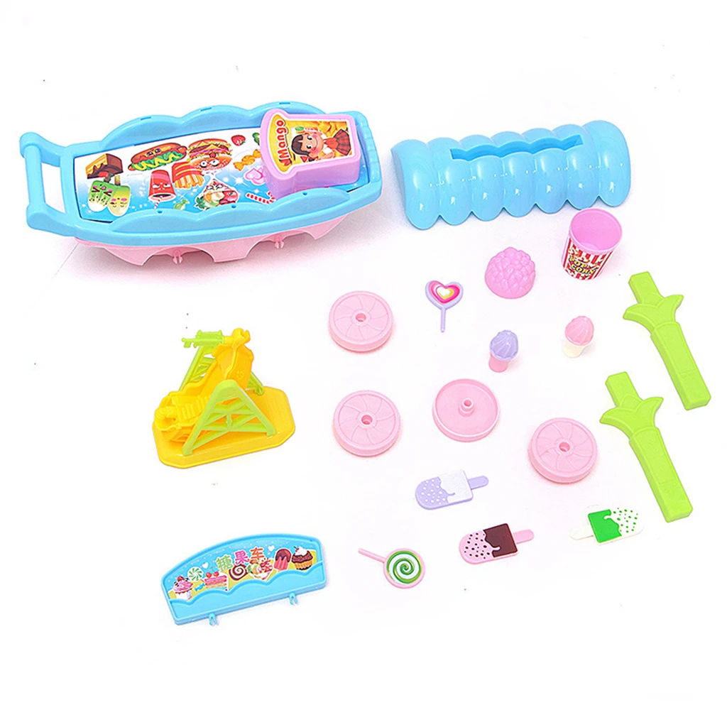 Ice Cream Candy Trolley Carts Pretend Play Set for Baby Kids Boys and Girls Ice Cream Candy Trolley Carts Pretend Play Set for Baby Kids Boys and Girls