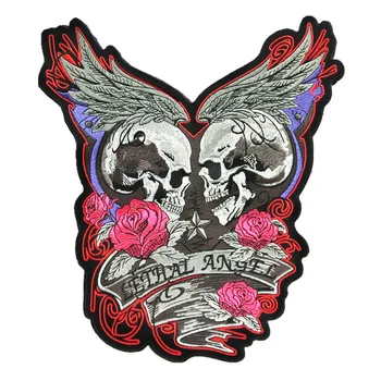 Large Skull Rose Devil Angel Badge Embroidered Patches Cloth Iron On Sticker For Ms Clothes Jacket Back Decoration DIY Patch
Large Skull Rose Devil Angel Badge Embroidered Patches Cloth Iron On Sticker For Ms Clothes Jacket Back Decoration DIY Patch