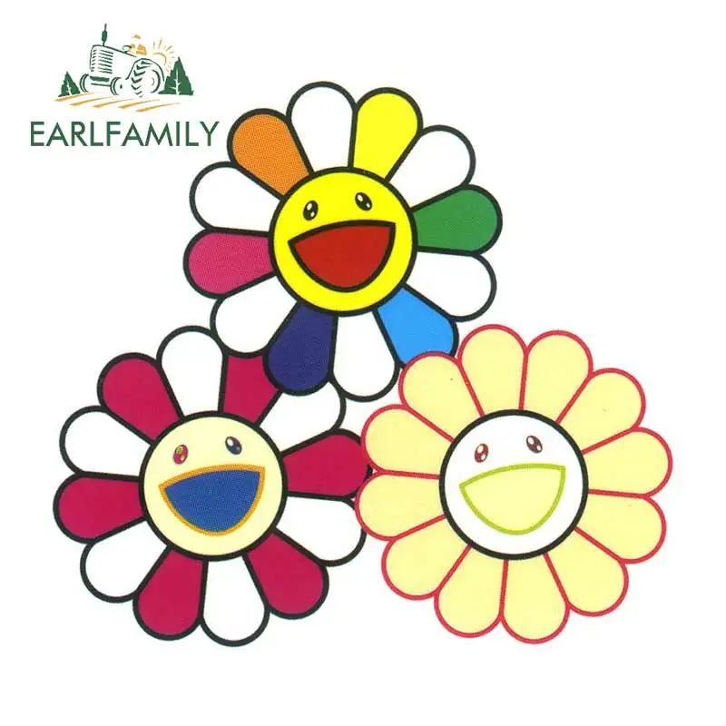 EARLFAMILY 13cm x 11.9cm for TAKASHI MURAKAMI Rainbow Daisy Flower Personality Creative Stickers Vinyl Car Sticker Decal
EARLFAMILY 13cm x 11.9cm for TAKASHI MURAKAMI Rainbow Daisy Flower Personality Creative Stickers Vinyl Car Sticker Decal