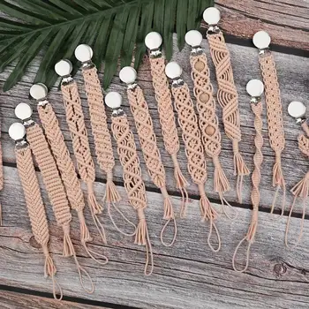 Weave Baby Pacifier Clip Chain Holder Soother Pacifier Clips Leash Strap Nipple Holder Infant Nipple Bottle Leather anti-chain
Weave Baby Pacifier Clip Chain Holder Soother Pacifier Clips Leash Strap Nipple Holder Infant Nipple Bottle Leather anti-chain
