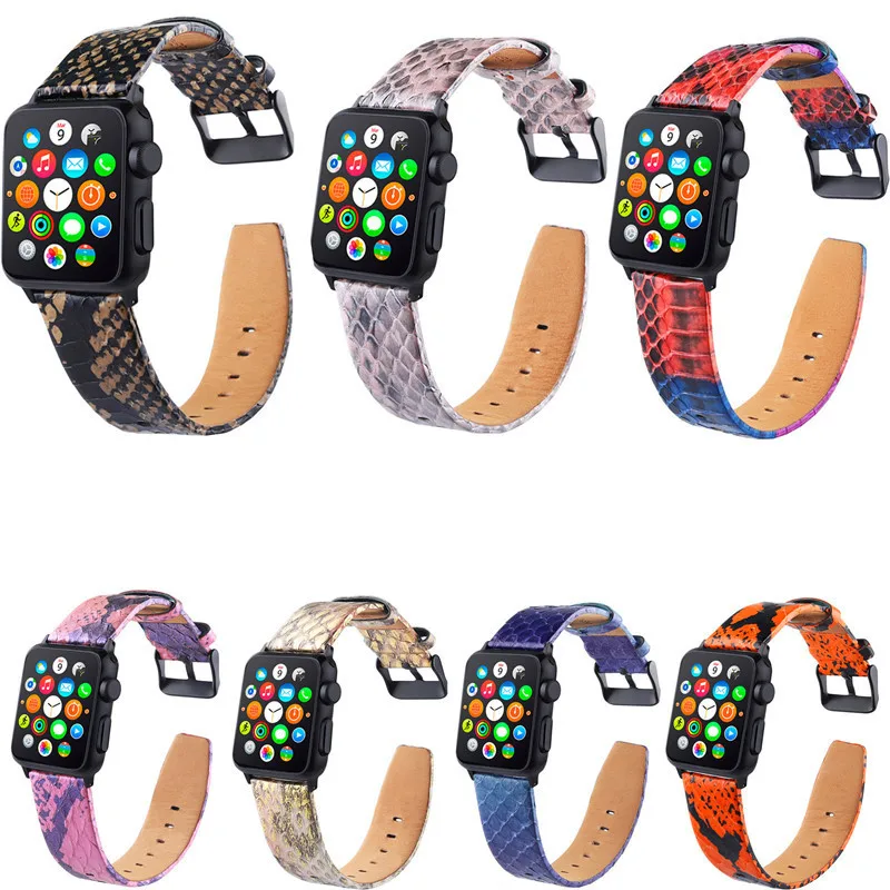 Snakeskin pattern strap for apple watch band 42/38mm Leather replace Wristband Bracelet bands for iwatch series 4/3/2/1 44/40mm
Snakeskin pattern strap for apple watch band 42/38mm Leather replace Wristband Bracelet bands for iwatch series 4/3/2/1 44/40mm