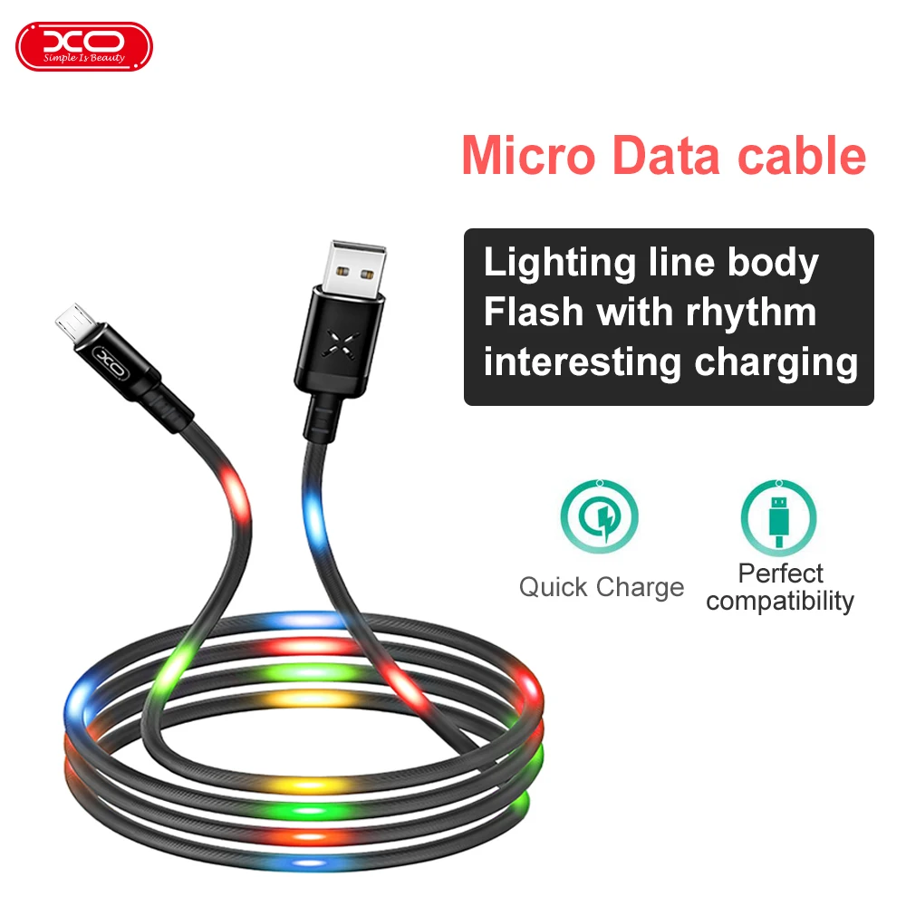 XO Micro Usb Data cable lighting flash Fast charging for Xiaomi Redmi Note high quality usb quick charge Micro Usb Data cable
XO Micro Usb Data cable lighting flash Fast charging for Xiaomi Redmi Note high quality usb quick charge Micro Usb Data cable