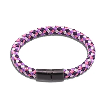 Mama Handmade Weave Bracelet Purple Woven High Quality Bracelets Bangle Jewelry with Magnet Clasp Gift For Girls Women
Mama Handmade Weave Bracelet Purple Woven High Quality Bracelets Bangle Jewelry with Magnet Clasp Gift For Girls Women
