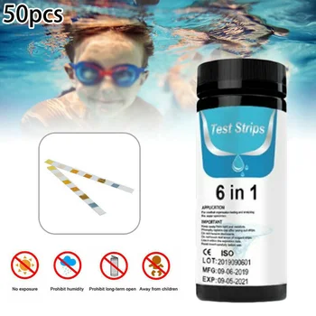 50Pcs 6 In1 Swimming Pool SPA Water Test Strips Chlorine PH Alkalinity Hardness Durable And Practical To Use
50Pcs 6 In1 Swimming Pool SPA Water Test Strips Chlorine PH Alkalinity Hardness Durable And Practical To Use