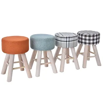 Solid Wood Stool Fabric Dining Stool Fashion Creative Comb Makeup Stool Home Bench Computer Dining Table Stool Sit
Solid Wood Stool Fabric Dining Stool Fashion Creative Comb Makeup Stool Home Bench Computer Dining Table Stool Sit