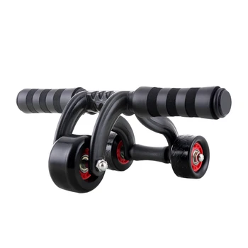 1Pc 3-wheel Abdominal Wheel Roller Abdominal Muscle Trainer Gym Exercise Equipment Body Shaper Building Ab Rollers (Black) 
1Pc 3-wheel Abdominal Wheel Roller Abdominal Muscle Trainer Gym Exercise Equipment Body Shaper Building Ab Rollers (Black)