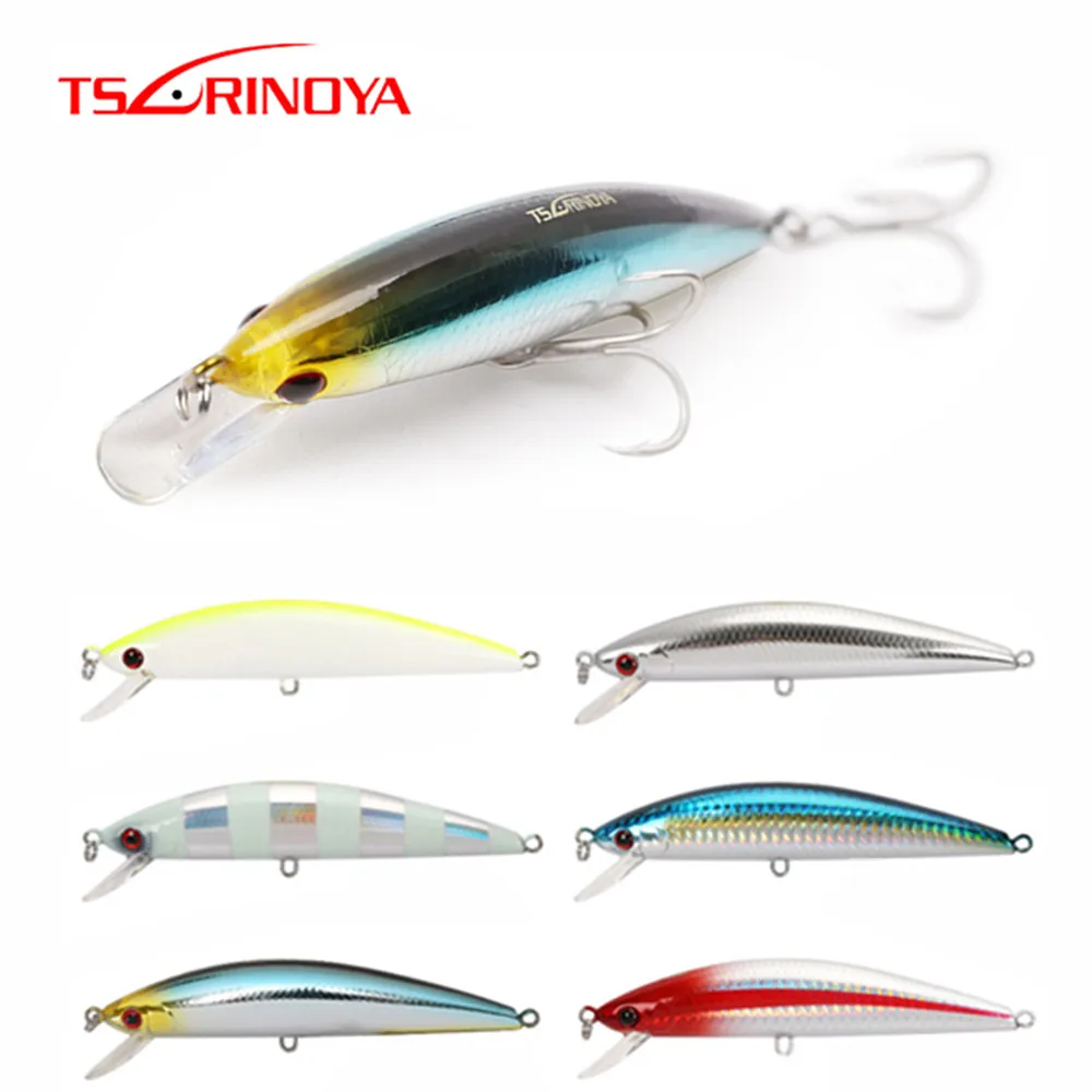 TSURINOYA DW37 Sinking Minnow 12cm 40g Artificial Diving Depth 2m Hard Lure Saltwater Big Minnow with Treble Hooks Swimbait
TSURINOYA DW37 Sinking Minnow 12cm 40g Artificial Diving Depth 2m Hard Lure Saltwater Big Minnow with Treble Hooks Swimbait