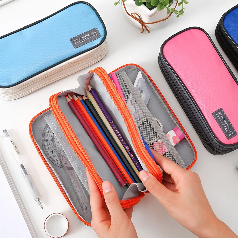 Three-Layer Zipper Large Capacity Pencil Case School Supplies Stationery Gift Back Presented By Schools & Offices Crafts
Three-Layer Zipper Large Capacity Pencil Case School Supplies Stationery Gift Back Presented By Schools & Offices Crafts