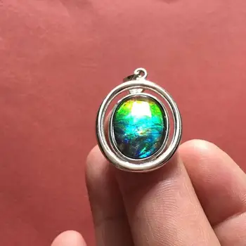 B3202 Fine Jewelry Canada Origin 925 Sterling Silver Nature Ammonite Gems Ammolite Gemstones Unisex Pendants Necklaces 
B3202 Fine Jewelry Canada Origin 925 Sterling Silver Nature Ammonite Gems Ammolite Gemstones Unisex Pendants Necklaces