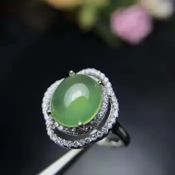Free shipping Natural Prehnite Ring 925 sterling silver Fine jewelry For men or women
Free shipping Natural Prehnite Ring 925 sterling silver Fine jewelry For men or women